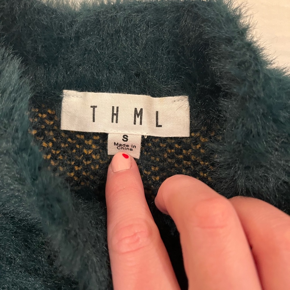 Thml Fuzzy Cheetah Sweater - image 2